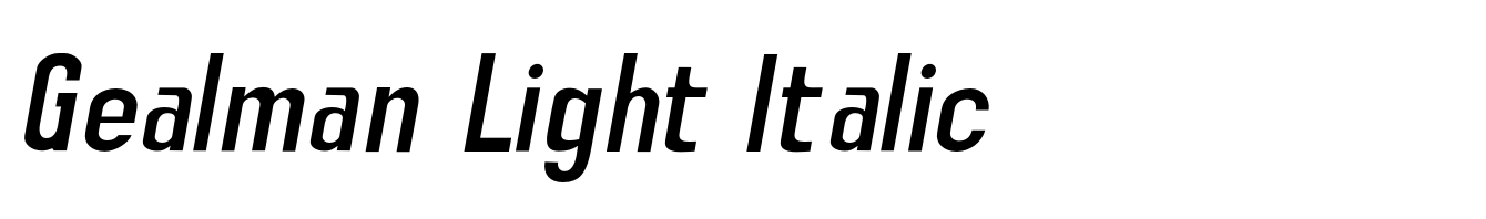 Gealman Light Italic